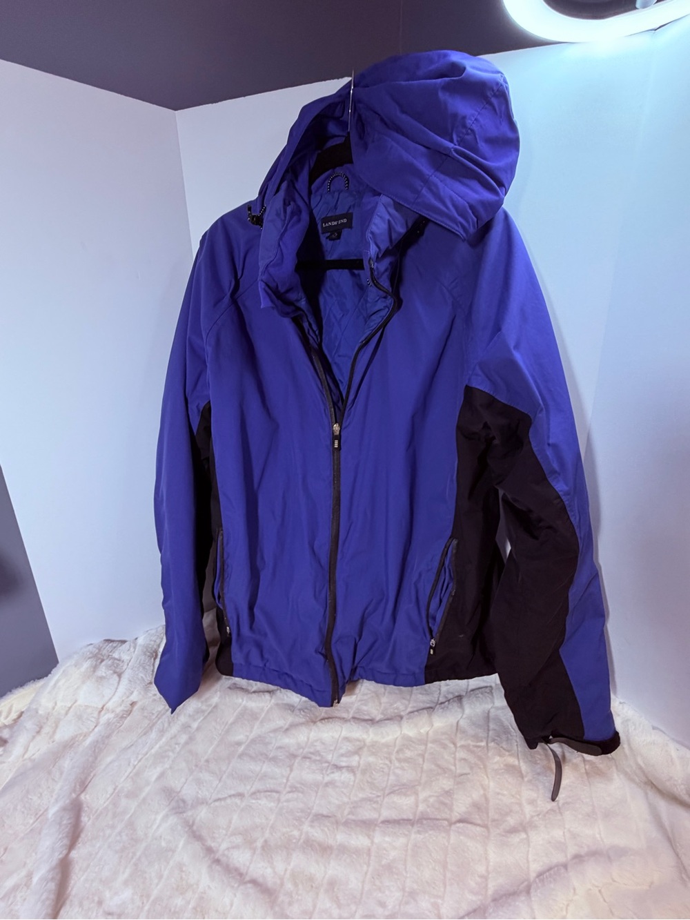 Lands' End Men’s XL Blue Hooded jacket/coat